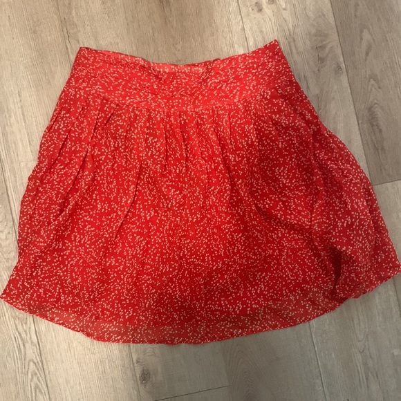 Club Monaco - red summer skirt Size 8 - Picture 2 of 5